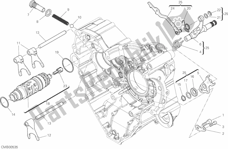 Todas las partes para Shift Cam - Horquilla de Ducati Diavel 1260 S Thailand 2019